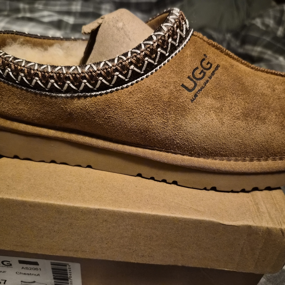 UGG Women's Tan Suede Slippers